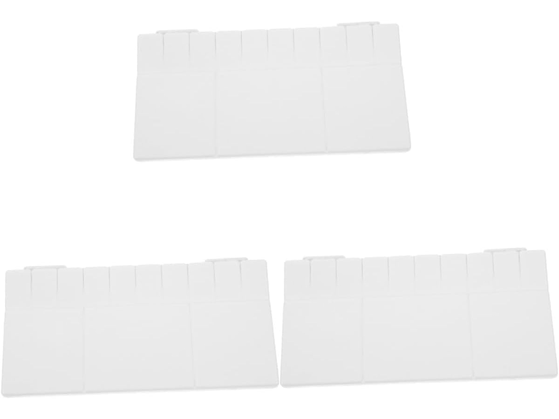 Paleta de plástico para mezclar pigmentos con 3 piezas para pintar, caja vacía para artistas y estudiantes. SFUSHOS