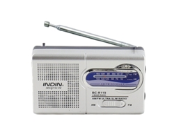 Radio portátil (radio AM/FM, altavoz incorporado)