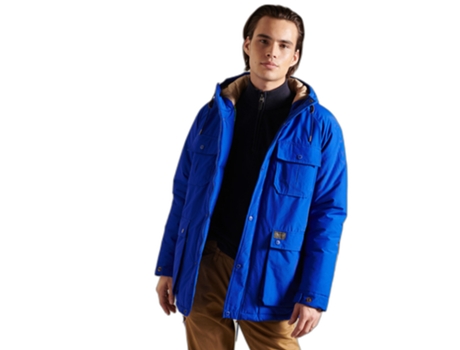 Parka de Hombre SUPERDRY (S - Azul)