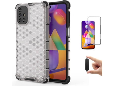 Kit Carcasa, Protector Y Soporte Samsung M31S Full Cover Rumble
