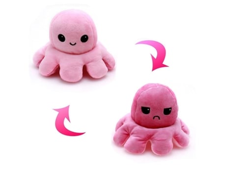 Lindo Octo Reversible de Simulación Suave, Voltereta de Doble Cara, Muñeco de Peluche K