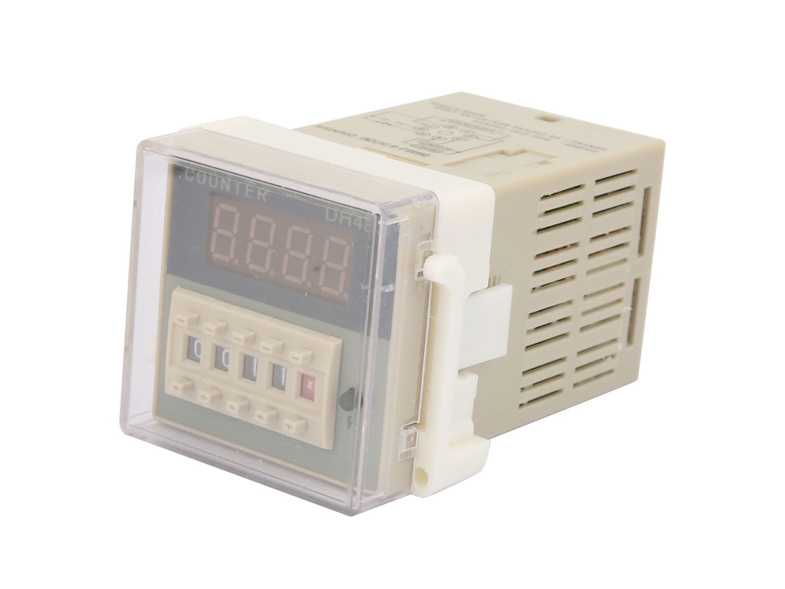 Contador Digital Electrónico Lcd Dh48j-8 Relé De Tiempo Retardo 8 Pines 0-999900 (220vac)