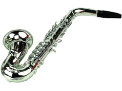 Instrumento Musical DISFRAZZES Saxofon De 8 Notas Metalizado