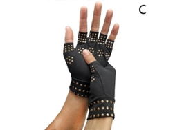 Guantes Magnéticos Para Terapia De Artritis Alivio Del Dolor En Articulaciones Manos Sin Dedos Para Dolor Reumatoide Oro Negro