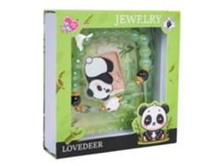 Conjunto de joyería de pulsera de panda verde B.active