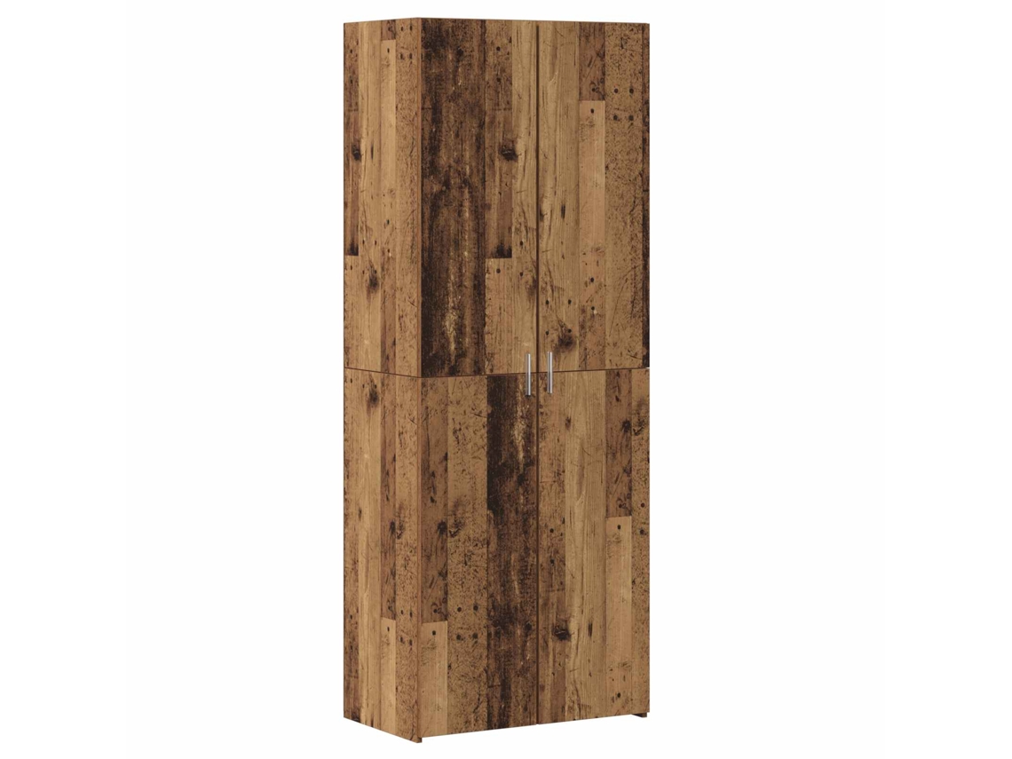 Maison Exclusive - Aparador Alto 2 Pcs Madera Vieja 70 X 42,5 X 185 Cm