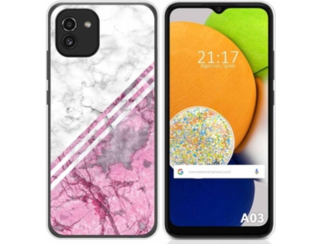 Carcasa para Samsung Galaxy A03 TUMUNDOSMARTPHONE Dibujos Mármol 03 Multicolor
