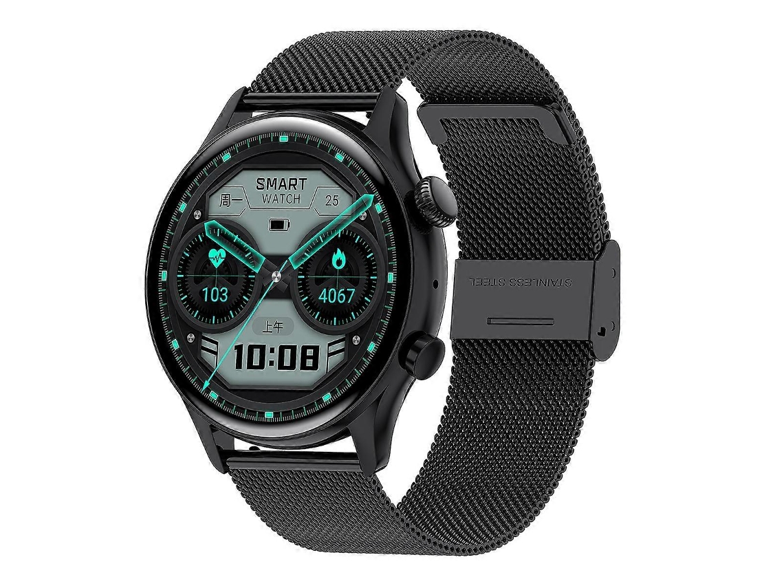 Reloj inteligente Hk8pro con pantalla AMOLED de 1,36 pulgadas y correa de acero, compatible con NFC y monitorización de oxígeno en sangre. Ly Ebike