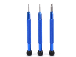 Destornillador En Forma De H De 3 Piezas Para Reparar Biseles Y Correas De Relojes - Azul