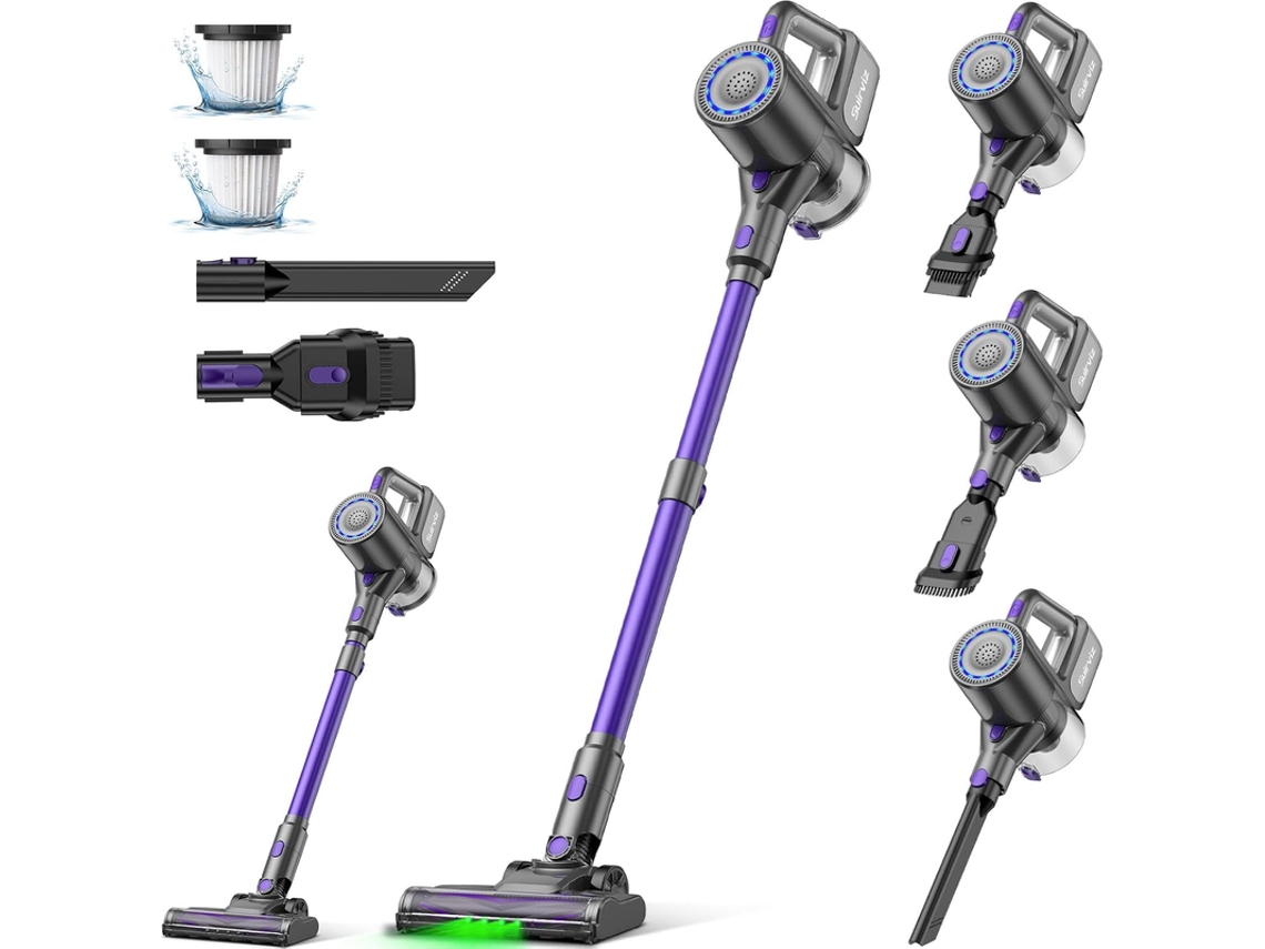 Aspiradora inalámbrica U8, 40 kPa, luces LED integradas, ideal para uso diario