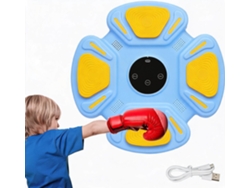 Máquina De Boxeo Musical Led Electrónica, Regalo Para Niños Digitallab Azul