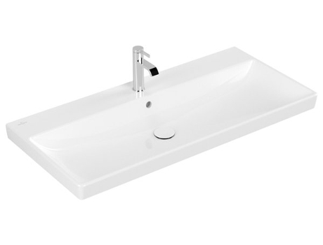 Lavabo Villeroy &amp, Boch Avento 4156A5, 1000x470mm, 1 agujero para grifo, con rebosadero