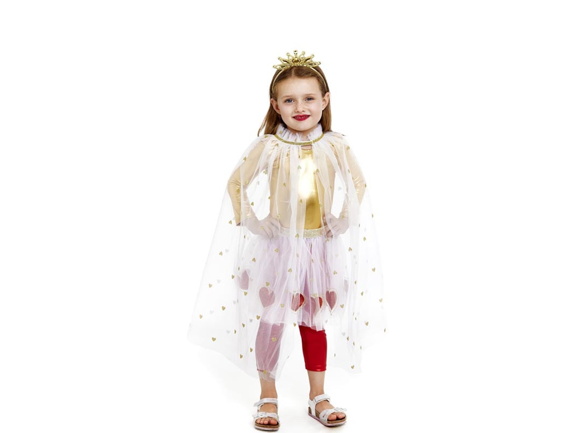 Kit de Princesa Corazones infantil Tutú y capa corazón