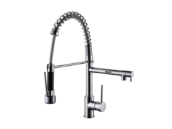 Grifo de Cocina Monomando Industrial con Ducha Extensible y Caño Lateral de Lavado – (E34FM7C)