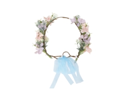 Corona Floral Ajustable Con Exquisita Confección Y Elegante Apariencia Para Fiestas, Bodas Y Festivales.