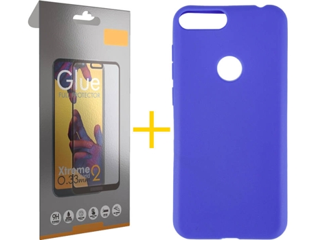 Carcasa + Protector Alcatel 1S 2019 SKYHE Lisa Azul 79659