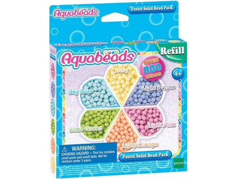 Kit de Artesanía AQUABEADS Pack Abalorios Pastel (Edad Minima: 4)