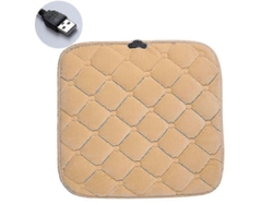 Cojín calefactor eléctrico Omni para coche, asiento de coche suave, enchufe USB de 12 V, peludo, 42x42 cm.