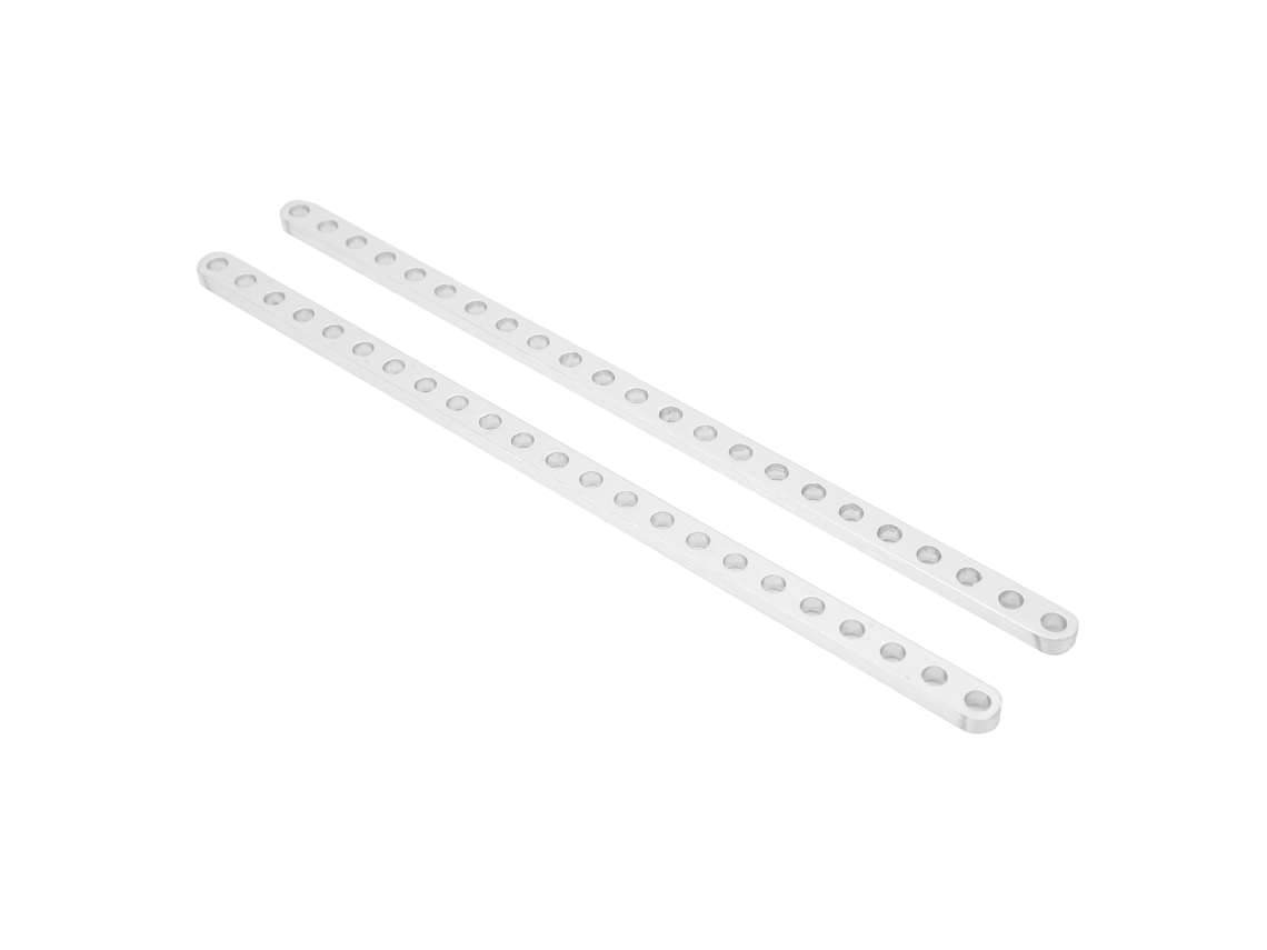 2 Piezas De Viga Plana De Aluminio Con 23 Orificios, 4x8x184 Mm, Accesorios Para Robot, 3102-0023-0184
