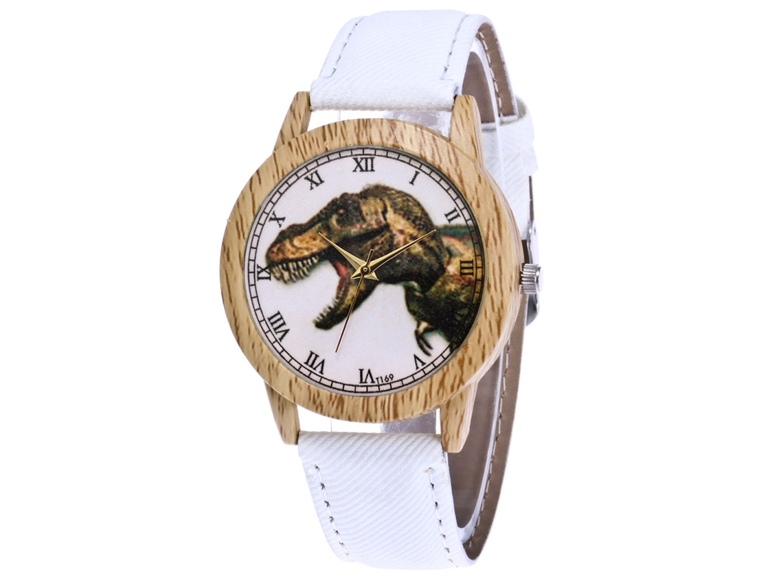 Reloj De Pulsera Casual De Cuarzo Zhoulianfa Con Correa De Cuero Blanco.
