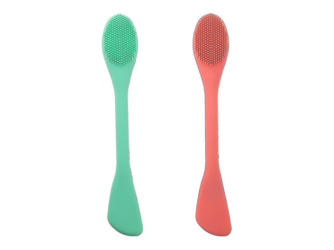 2 Cepillos De Limpieza Facial, Herramienta Para Mascarillas Faciales, Cepillo Nasal, Aplicador De Mascarilla Facial De Doble Uso, Cabezal Doble