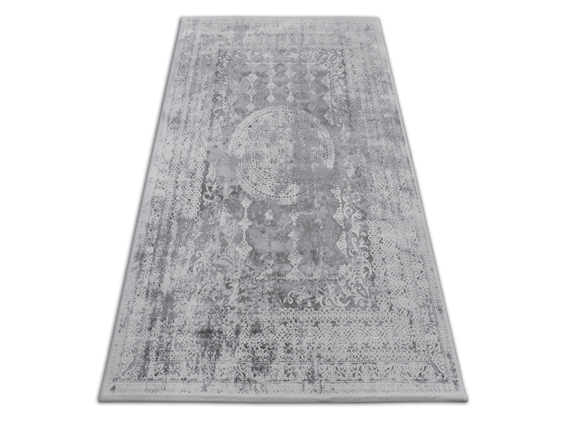 Alfombra DYWANY LUSZCZOW Valencia 2328 (Gris - 80 x 150 cm - Acrílico)