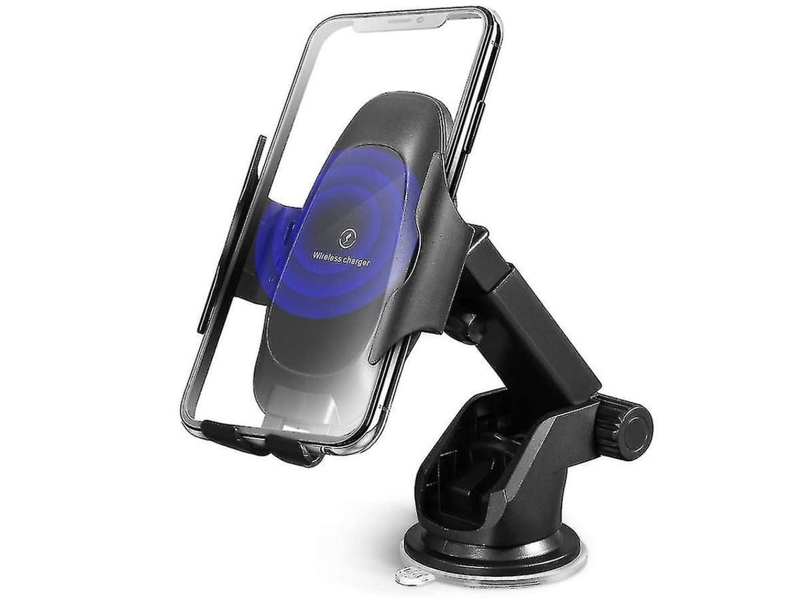 Cargador Carro Sem Auto Clamping Super Load Qi para Apple, Samsung YEMAESRE Negro