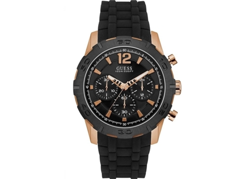 Reloj GUESS Hombre (Silicona - Negro)