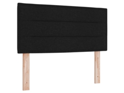 Cabecero LED con tiras de luces, poliéster negro, MAISON EXCLUSIVE (100x0x0 cm)