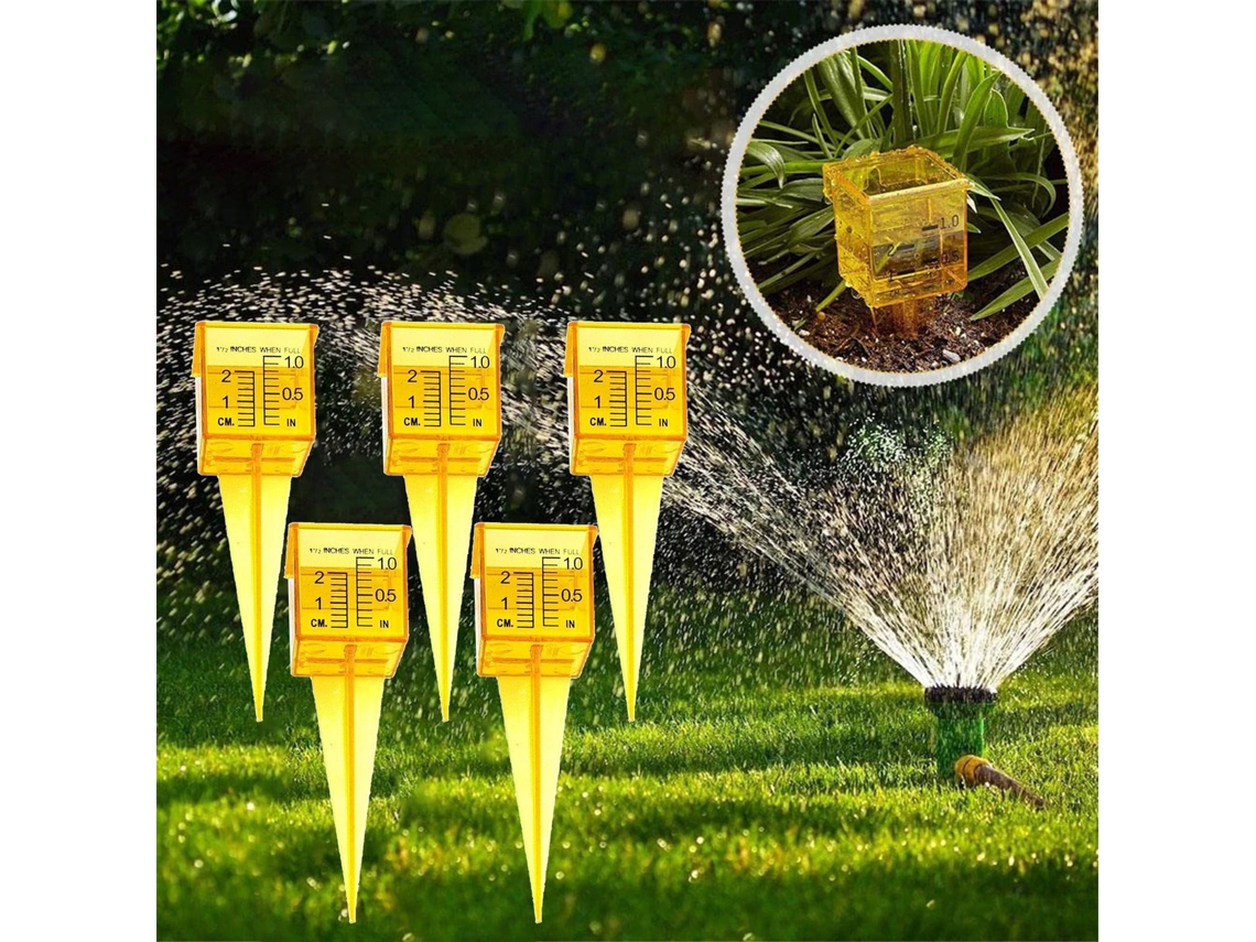 10 Pluviómetros Portátiles De Plástico Para Jardines