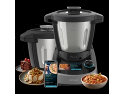 Robot de cocina multifuncional Cecotec Mambo Touch con dispensador de alimentos y jarra Habana Pro. 37 funciones, pantalla táctil.