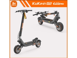 Patinete Eléctrico Kukirin G2 Ultra Todoterreno De 800 W Con Doble Motor, 48 V 18 Ah, 55 Km De Autonomía, Con Altavoz Bluetooth