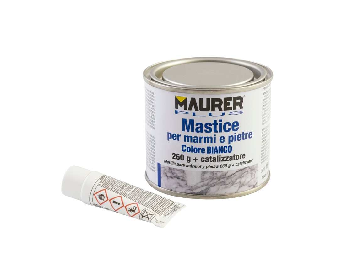 Masilla Para Marmol / Piedra 150 ml. Color Blanca MAURER