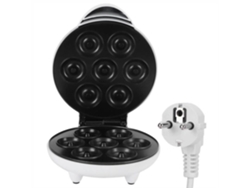 HURRISE Máquina Eléctrica de Donuts Desayuno Blanco 1200W Compacta y Fácil de Almacenar
