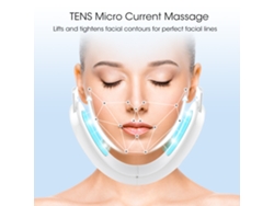 Masajeador facial V Face con control remoto, masajeador facial pulsado para reafirmar, rejuvenecer y reafirmar, instrumento Yunzii V Face (rosa)