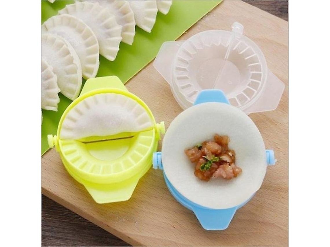 2026 - Molde de plástico para hacer ravioles caseros, molde para ravioles fácil de usar, verde, 10,5 x 8,8 x 2 cm