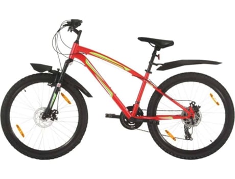 Bicicleta De Montaña vidaxl rojo velocidades 21 36 26