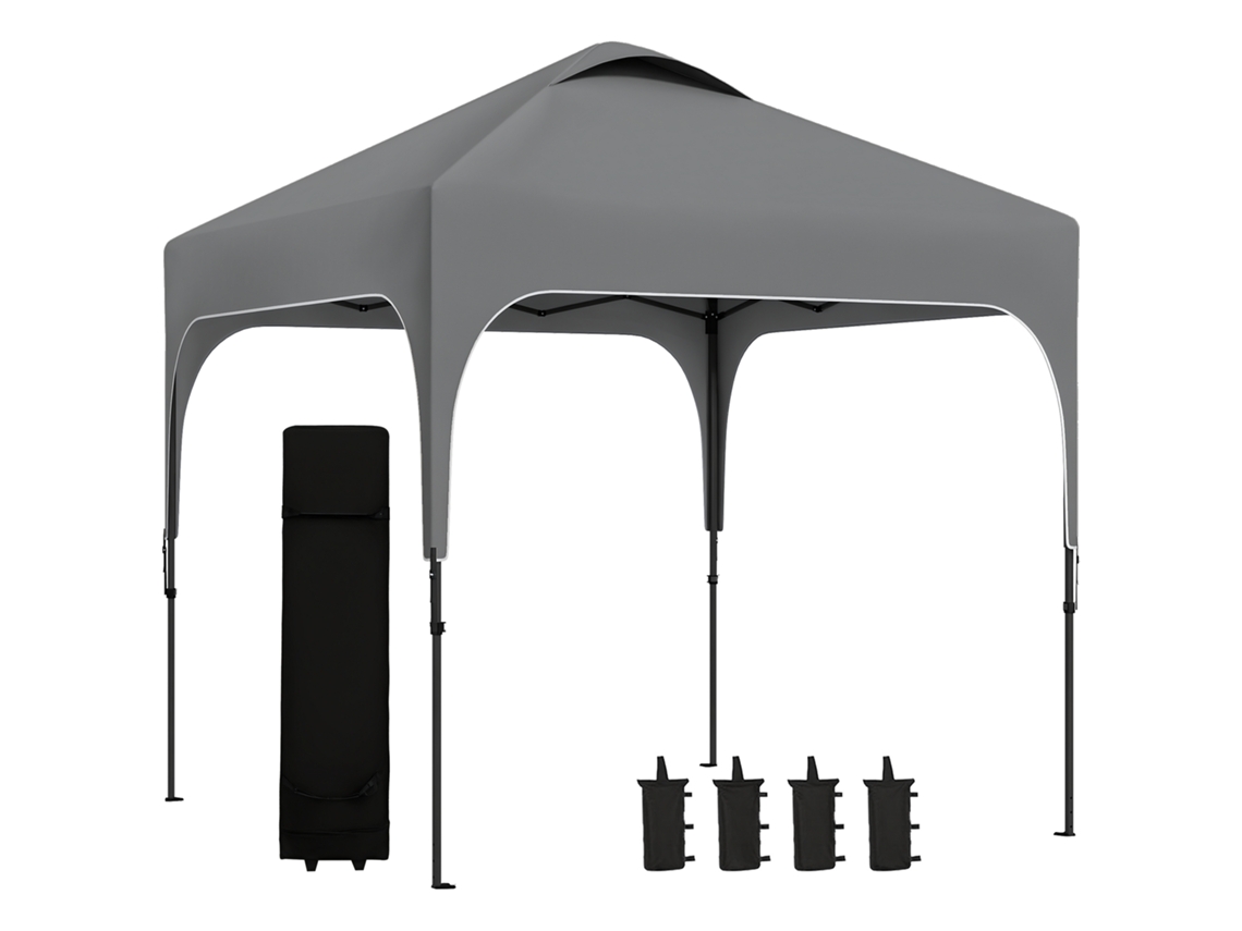 VPMKP - Toldo retráctil manual Outsunny 3x1,5 m, telescópico, sin perforación, inclinación/altura ajustable, aluminio poliéster UV, beige | S/MARCA
