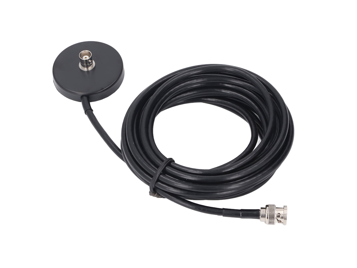 Soporte Magnético Bnc Hembra A Macho Con Cable Coaxial Rg58 De 5 M Para Radio Cb De Coche Bidireccional