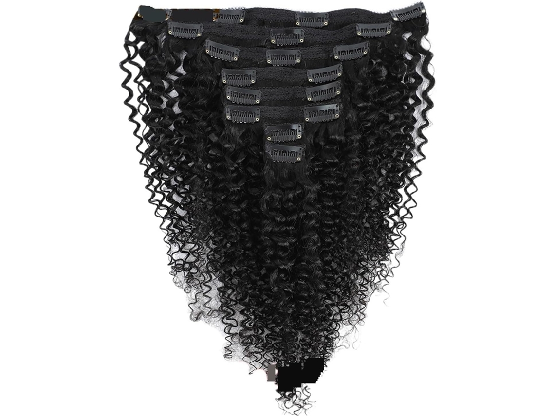 Extensiones de cabello humano con clip, 8 piezas, SFUSHOS