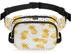 Riñonera Estampado Piña Corazón Para Mujeres Hombres Niñas Niños Riñonera Correr Practicar Deportes Hacer S