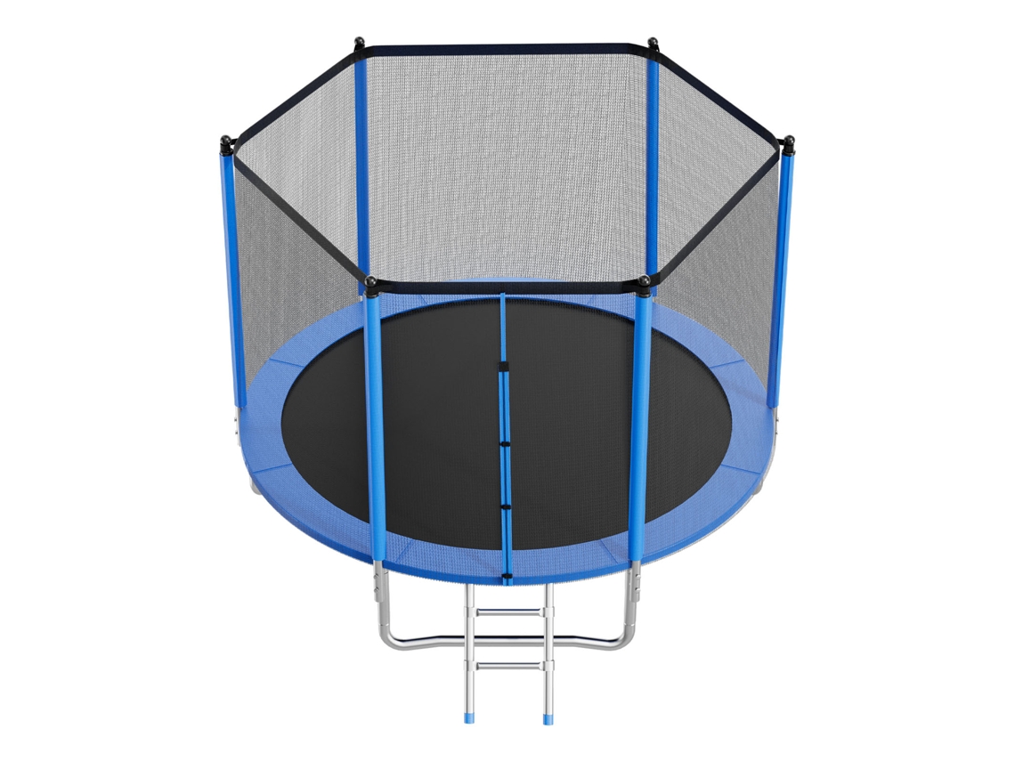 Trampolín De Exterior Succebuy 305 X 228 Cm Cama Elástica Para Niños Postes Rectos
