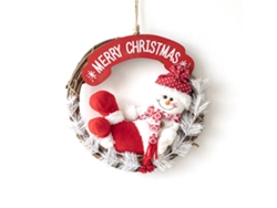 Coronas Navideñas De Caña Con Figuras De Tela, Decoración De Pared, Ergonómicas, Para Uso Diario.