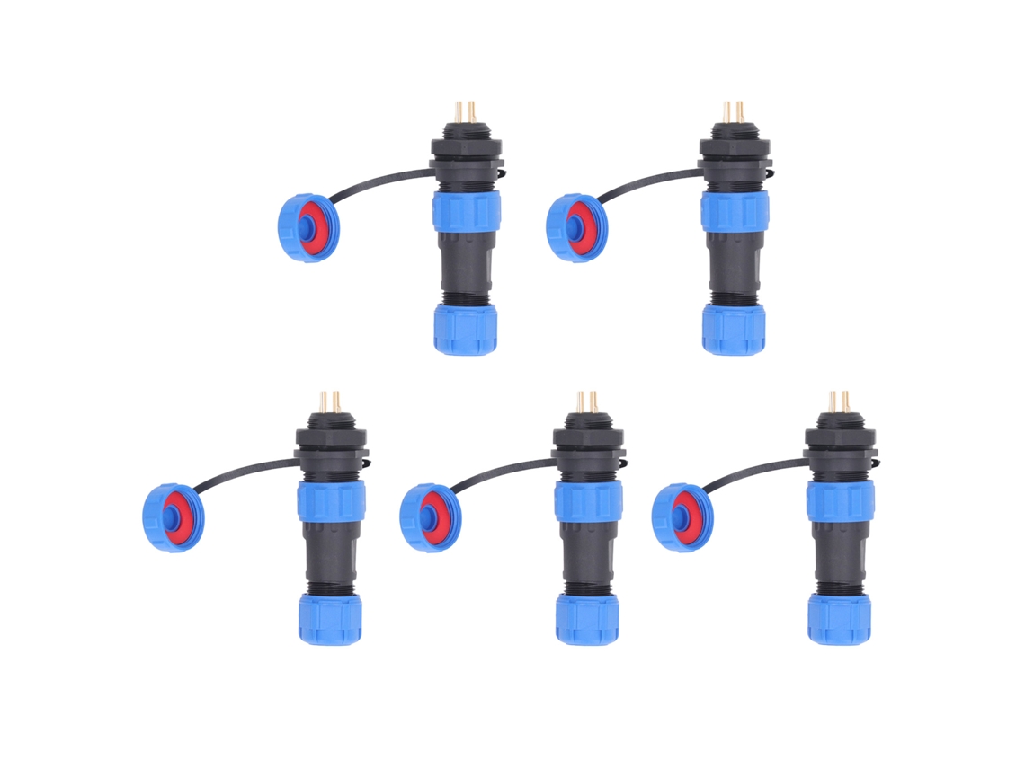 Yncm2026-conector De Aviación Impermeable Ip68 2 Pines 5 Piezas Con Enchufe Y Socket Para Dispositivos Electrónicos Ac250v 13a