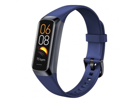Smartwatch C60 1 1 Pulgadas Amoled Hd Pantalla Temperatura Corporal Monitor De Ritmo Cardíaco Deportes Fitness Azul