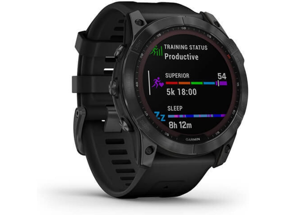 Desde Persona responsable Adelantar Reloj Deportivo GARMIN Fenix 7X Solar Sports Watch (Bluetooth - Hasta 37  días de energía solar - Negro)