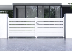Puerta abatible 3,5m VOGEL h.120 aluminio blanco