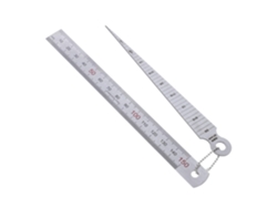 Juego Práctico De Calibre Cónico De Acero Inoxidable Para Soldadura Y Regla Recta.