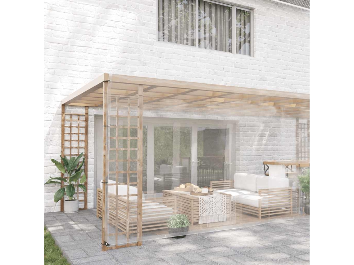 Lona transparente con ojales de PVC de 5 x 10 m Wsd3555 Lovely Home