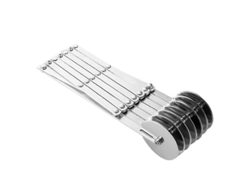 Cortador de masa de acero inoxidable con 3/5/7 ruedas para pizza, pasta y pasteles, herramienta de repostería portátil con 7 ruedas.